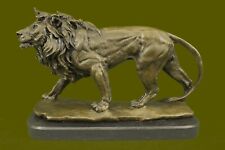 Huge Magnificent Museum Quality Male Lion Bronze Statue Sculpture Art Deco SALE picture