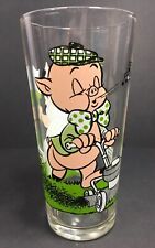 Vintage 1976 Warner Brothers Porky & Petunia Pig Pepsi Collector Series Glass  picture