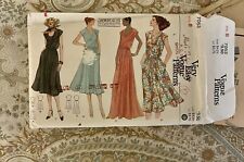 VTG 70s VOGUE 7053 Sewing Dress Pattern In 2 lengths Top Skirt 10-12 uncut sz B picture