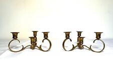 Pair Vintage 4-Candle Tabletop Candelabra picture