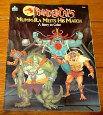 1986 Thunder Cats  Mumm-Ra Meets His Match  Coloring Book  48 Pages  NICE picture