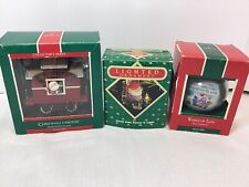 Vintage Hallmark 1980s Ornaments Lot Of 3 picture