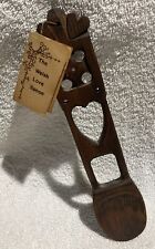 VINTAGE Welsh Love Spoon, Approx 6 Inches, Wooden Spoon Courtship Tradition picture