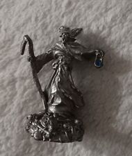 Vintage BKS Fine Pewter Grim Reaper Figure 2 Inch Tall Statue Figure picture