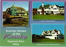 Summer Homes of the Kennedys Hyannis Port, Mass. Postcard picture