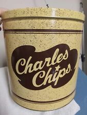 Charles Chips Potato Chip Tin, Food Storage Tin, Supply Storage Tin picture