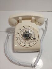 Vintage AT&T Western Off White Cream Color Rotary Dial Desk Telephone Tested picture