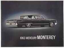1963 Lincoln Mercury Monterey NOS Dealer Sales Brochure Vintage Catalog Print Ad picture