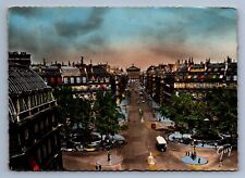 Postcard Vintage 1944 Paris France and Its Wonders Opera Avenue Europe 4 x 6 picture