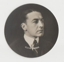 Clive Brook vintage 1924 Godfrey Phillips Cinema Stars Circular Tobacco Card picture
