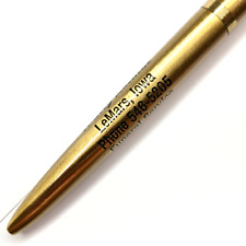 c1960s LeMars, Iowa Funeral Service Home Gold Pen Wally Luedtke Vtg IA Cute G35 picture