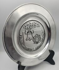 Vintage Royal Wilton Pewter Armetale 1776-1976 PENNSYLVANIA BICENTENNIAL Plate picture