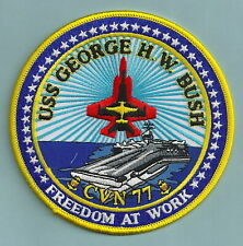 CVN-77 USS GEORGE H. W. BUSH AIRCRAFT CARRIER PATCH picture