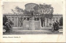 McKinley Memorial Monument Columbus Ohio OH Antique Postcard Cancel PM WOB Note picture