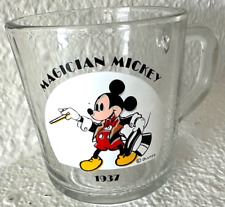 Disney's Magician Mickey Mouse 1937 Anchor Hocking 8 oz Glass Mug picture