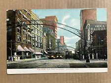 Postcard Columbus OH Ohio High Street from Hotel Chittendon Street Cars Trolley picture