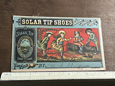 Antique Victorian Trade Card Solar Tip - Kids Playing Games T1 picture