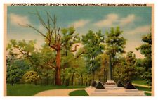 postcard Johnston's Monument Shiloh Nat'l Military Park Pittsburgh Landing Tenn picture