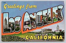 Postcard Large Letter Greetings From Los Angeles California Unposted Chrome picture