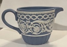 Wedgwood 250th Anniversary Blue with white Arabesque design Creamer picture