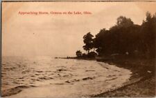 1915. GENEVA ON THE LAKE, OHIO. APPROACHING STORM.  POSTCARD V19 picture