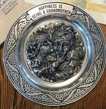 Domenico Mazzone: CraftAmerican pewter plate: Happiness is Being a Grandmother picture