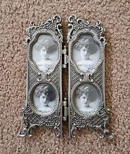 Vintage Small Pewter Color Tabletop Picture Frame picture