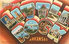 Castle Rock Arkansas large letters multi Inter City Teich 1940s Postcard 21-8584 picture