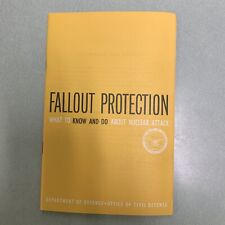 Vintage Military 1961 Fallout Protection Nuclear Attack Civil Defense Booklet picture