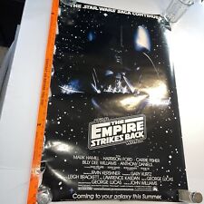 Star Wars Empire Strikes Back Original Darth Vader Promo Movie Poster 1983 34x22 picture