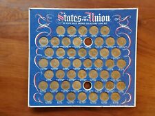 1969 Shell Oil States Of The Union 50 State Solid Bronze Collectors' Coin Set picture