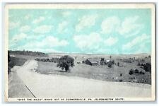c1930's Over The Hills Drive Out Of Curwensville Pennsylvania PA Postcard picture