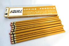 Vintage Box Of 12 Quill Office Pencils Unsharpened T-812-2 Quality Lead Pencil picture