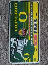 A Tito Sponsored Oregon Ducks License Plate picture