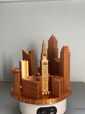 Cleveland 3d miniature Skyline buildings In Copper Penny Color Desktop Size 6” picture