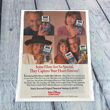 1992 Walt Disney Home Video VHS Vintage Print Ad/Poster Promo Art Magazine Page picture