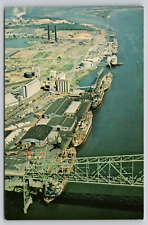 Postcard WA Longview Port Of Longview Chrome UNP A23 picture