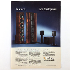 Infinity 90s VTG PRINT AD Hi-Fi Modulus System Speakers Research and Development picture