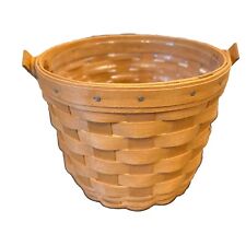Longaberger Small Fruit Basket With Swing Handle And Protector 2004 picture