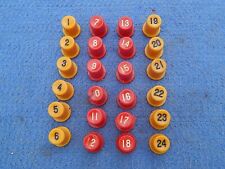 Wurlitzer 1015 Selector Buttons # 45956 (1 thru 24) - reproduction picture