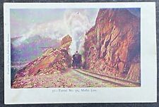 Postcard Moffat Line Tunnel No 30 Denver & Rio Grande Railroad Steam Train Mint picture