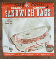 Vintage 1948 Tidy Home Waxed Sandwich Bags Brooklyn NY Advertising picture