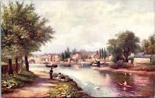 Tucks Oilette Postcard Kew River Thames Opposite Brentford [rr] picture