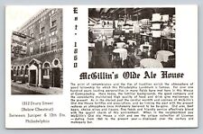 1966 McGillin's Olde Ale House Drury Street Philadelphia Vintage Advertising PC picture