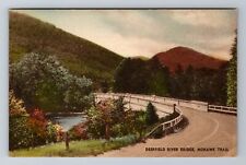 MA-Massachusetts, Deerfield River Bridge, Mohawk Trail Antique Vintage Postcard picture