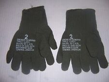 2 new pair military wool gloves made USA size 2 men SM-MED cold weather glove picture