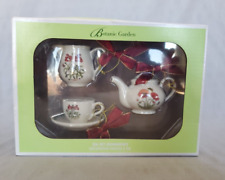 NEW 3 Piece Botanic Garden Ornament Tea Set by Portmeirion in the Original Box picture