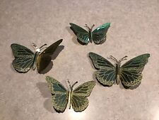 A Set Of 4 Gold Metal Butterfly’s picture