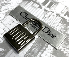 1 DIOR Button Metal 21 mm x 34 mm Designer Zipper Pull Charm Silver tone picture