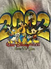 DISNEY 2002 GRAY TEE-sz LARGE & 100YRS - Sz MED picture